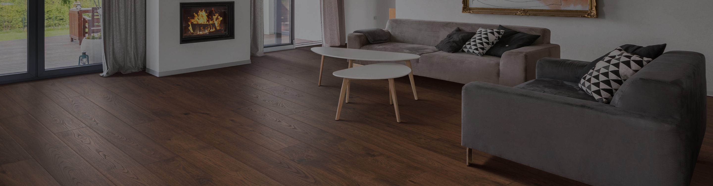 luxury vinyl flooring in living area